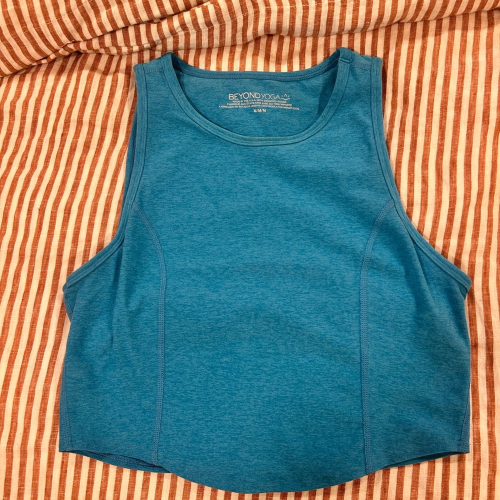 Beyond Yoga Teal Athletic Top